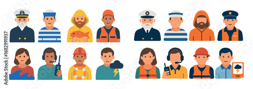 Sea Personnel Icons