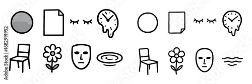 Doodle Symbols of Indifference