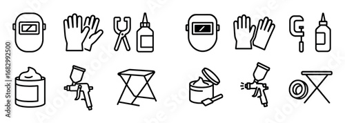 Car Repair Tools Icons