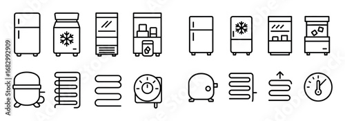 Refrigeration Equipment Icons