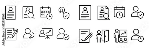 Minimalist Hiring Icons