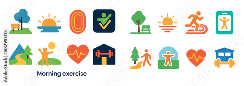 Morning Exercise Icons