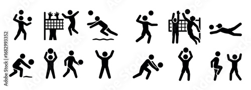 Beach Volleyball Icons