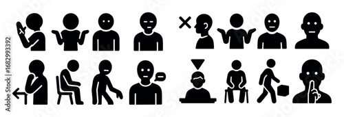 Indifference Icon Set