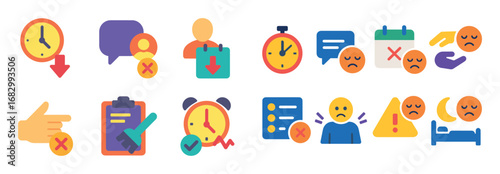 Colorful Indifference Icons