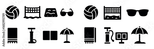 Beach Volleyball Icons