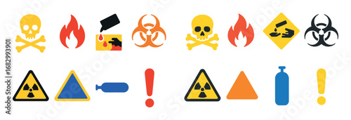Colorful Chemical Safety Icons