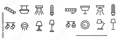 Minimalist Lighting Icons