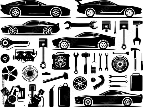 Car Repair Essentials Vector Bundle