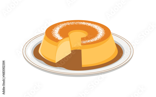 Digital illustration of a sliced orange with detailed segments