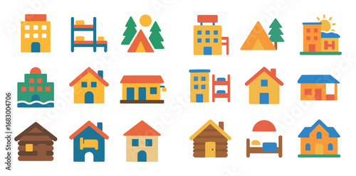Tourism Accommodation Icons