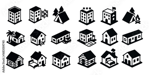 Tourism Accommodation Icons