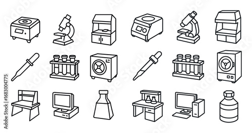 Lab Equipment Icons