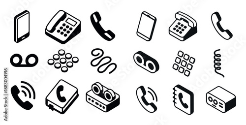 Isometric Phone Icons