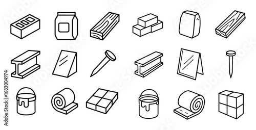 Construction Material Icons