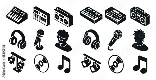 Music Icons Grid