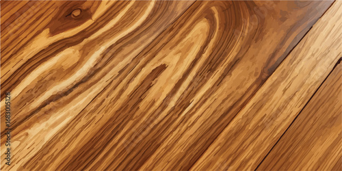 Glossy polished wood surface with golden shine and smooth natural grain background for warm cozy design  