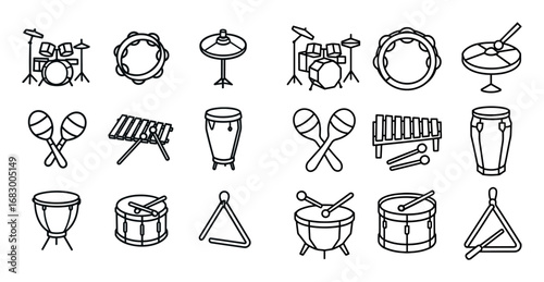 Percussion Icons Grid
