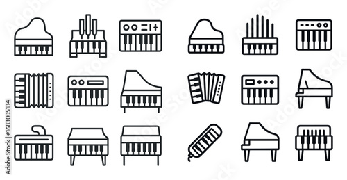 Keyboard Instrument Icons