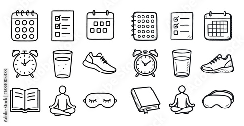 Productivity Habits Icons