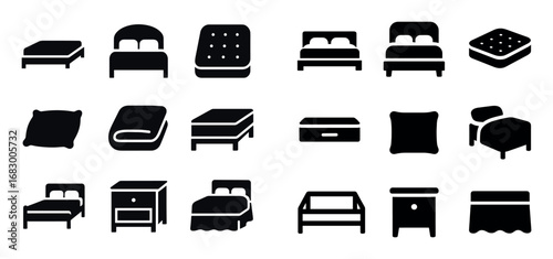 Bedroom Icon Set