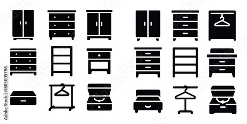 Bedroom Storage Icons