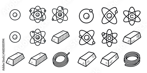 Hand-Drawn Chemistry Icons
