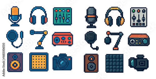 Podcast Equipment Icons