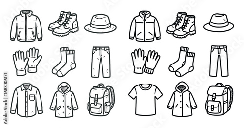 Camping Gear Icons