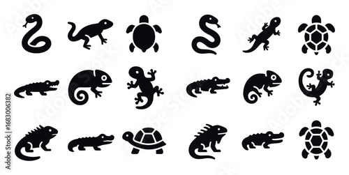 Reptile Icon Grid