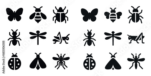 Insect Icon Grid