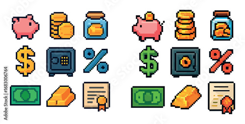 Pixel Finance Icons