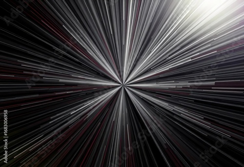 Abstract background of radiating monochrome rays emanating from center,  grey,  clean