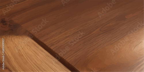 Glossy wooden surface with golden glow and smooth polished grain texture background for cozy natural design  