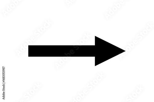 right side pointing black arrow on transparent background. Themes include direction, navigation, pointing symbols, and minimalism png file type stock png photo