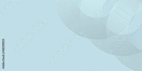 Modern abstract background. Glossy white gradient circle lines. Minimal geometric pattern. Simple graphic elements. Futuristic concept. Suitable for cover, poster, banner, brochure.