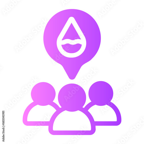 ration gradient icon