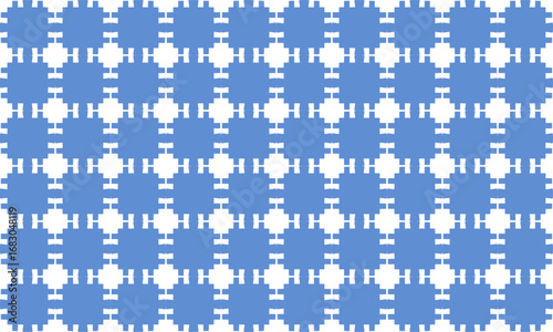 net table vintage light Blue rectangle block arrange in square cross grid  seamless Pattern design for fabric printing, vintage patter