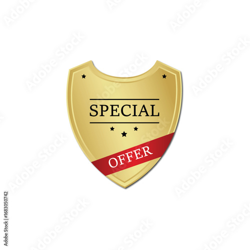 Special Golden Offer Shield Limited Time Savings Exclusive Deal Promotion Discount Sale Best Price Shop Now Save Money