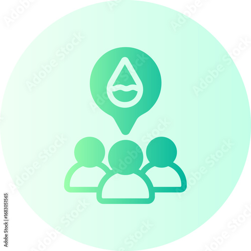 ration gradient icon