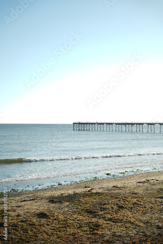 A seaside pier overlooking the sea