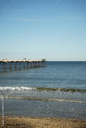 A seaside pier overlooking the sea
