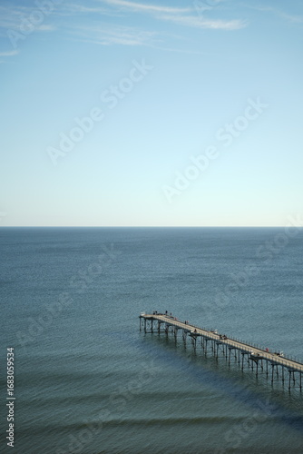 A seaside pier overlooking the sea
