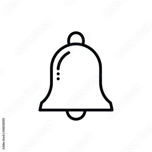 Notification Bell Icon A Minimalist Outline for Alerts and Reminders