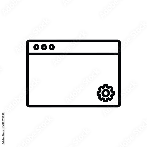 Website Settings Browser Configuration and Customization Icon