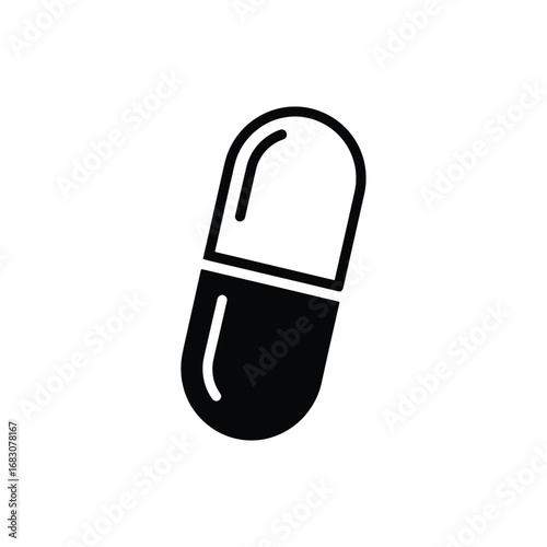 Free Download Capsule Icon Medical Pill Graphic for Healthcare Designs - GFXLoad