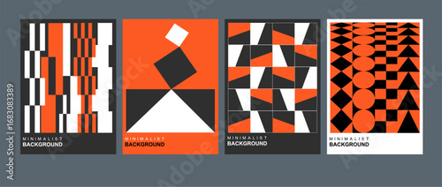 Minimal geometric design for flyers, posters, brochure covers, backgrounds, wallpapers, typography, or other printed products. Vector illustration.