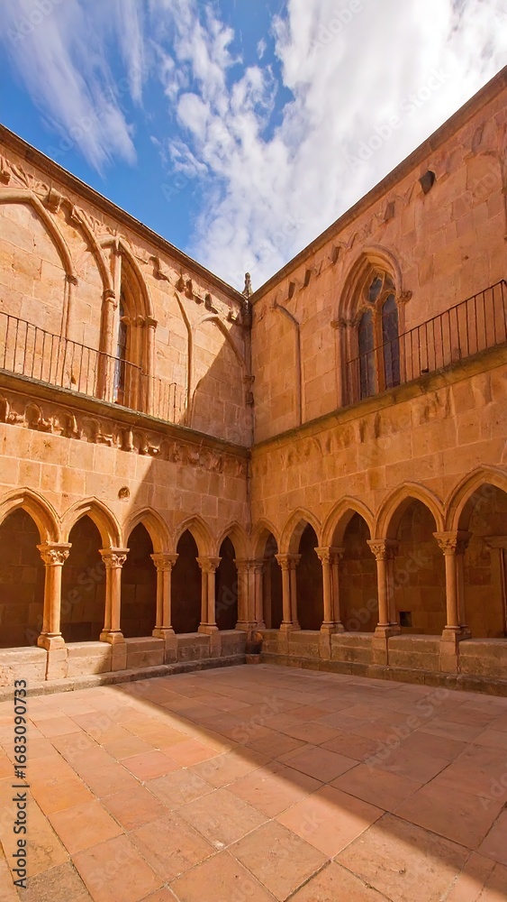 Fototapeta premium Sunny cloister courtyard