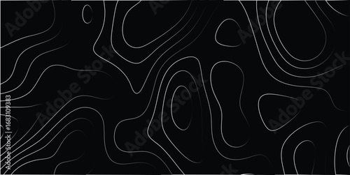 Abstract black and white contours artistic illustration with a seamless repeating pattern for backgrounds or digital design purposes