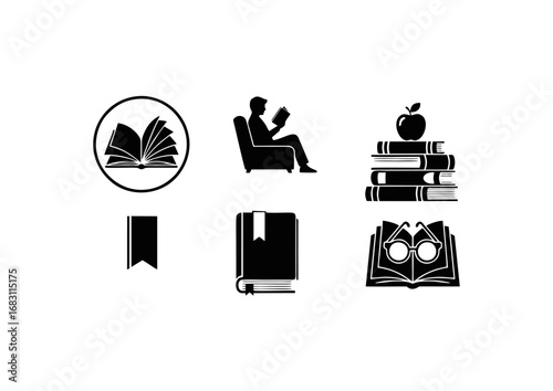  Read a Book Day Icons